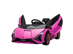 Carro Elétrico Infantil 12v Controlo Remoto Luz Som 5km/h Rosa