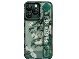 Capa Van Gogh para iPhone 15 VEANXIN Rosa