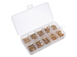 Kit De 500-porcas Recartilhadas Latão Healeved Com Rosca Métrica M2, M2 5e M3 Para Impressão 3d, Montagem E Projetos