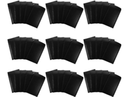 Lote de 50 envelopes acolchoados pretos impermeáveis com adesivo para envio, 13x18 polegadas (4 cm).