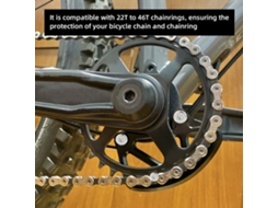 Protetor De Corrente De Bicicleta Bash Guard Em Liga De Alumínio Com Cnc Para Engrenagens 22t-46t