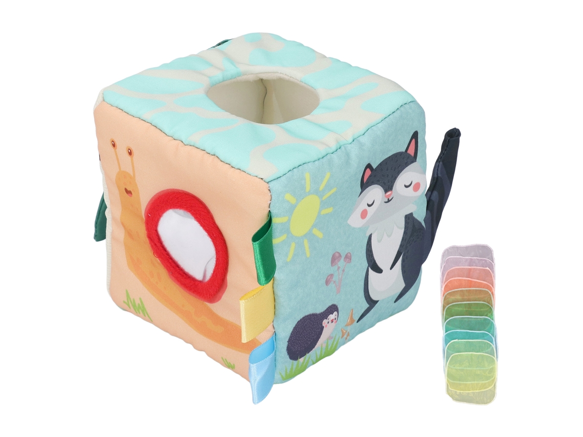 Juguete De Caixa De Lenços Para Bebês, Juguete Sensorial Para Bebês E Crianças