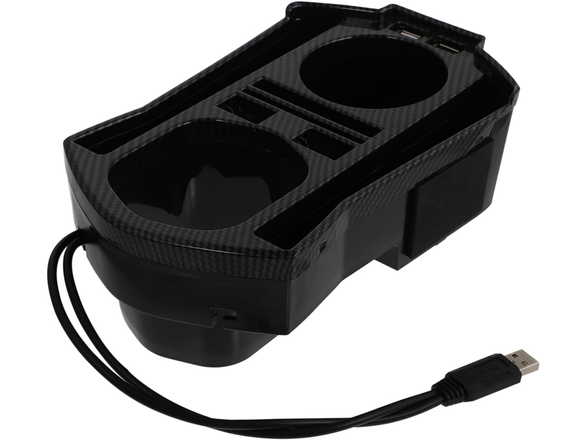Organizador De Caixa Porta-copos Duplo Para Armazenamento Seguro De Copos De Plástico.
