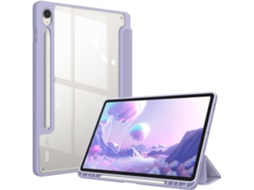Caneta Stylus Para Tablet Lurelia, Compatível Com Samsung S9 De 11", Roxo, Acrílico, Dobrável Com Suporte, Fixação Magnética