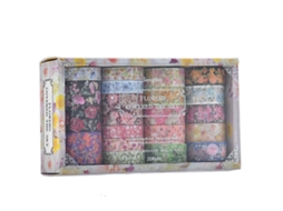 Lurelia 20 Rolos De Fita Washi De Flores, Ideal Para Materiais Escolares, Papelaria, Scrapbooking E Decoração