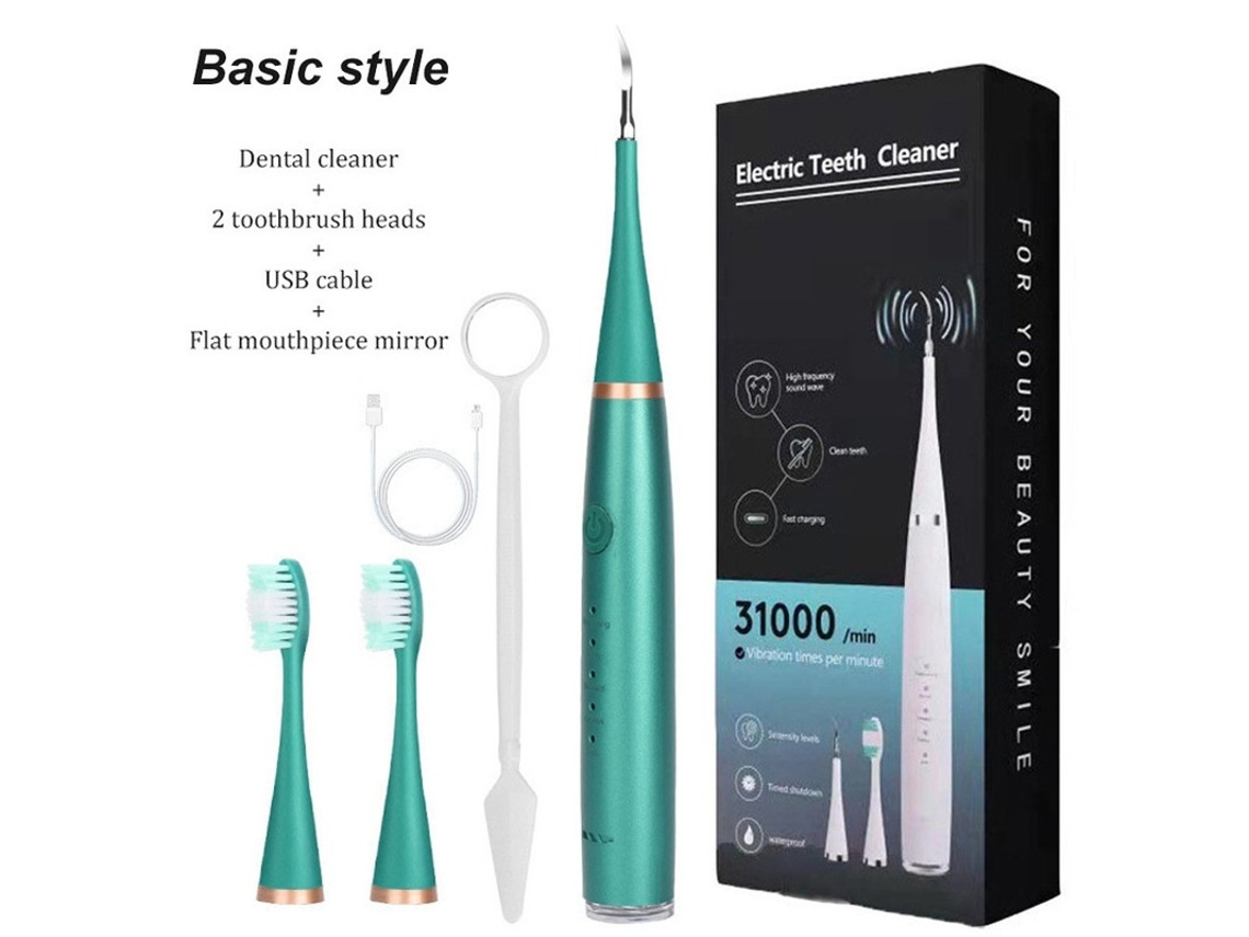 Irrigador Oral Raspador Dental Elétrico Portátil De Tártaro Para Limpeza Oral Rosa 4 Bicos Yizhood
