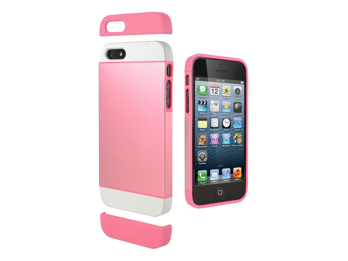 Capa CYGNETT Alternate p/iPhone 5 Rosa / Branco