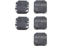 2 Peças Dc 2,5 4,5v 8,5mm X 3mm Buzzer Eletromagnético Passivo Smd Preto CHABERLU