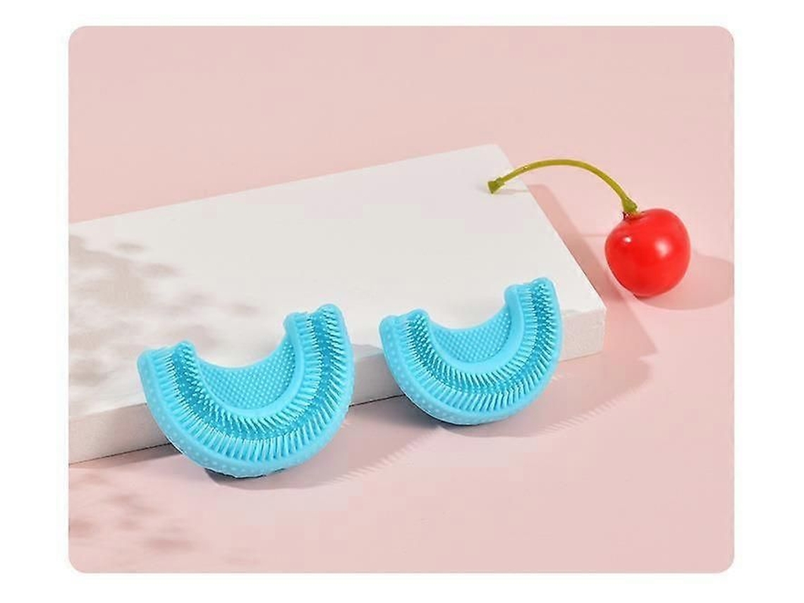Escova de Dentes Automática com Cabeças em Formato U, Feitas Silicone Qualidade Alimentar, Adequada para Cri Anças. GOKOCO