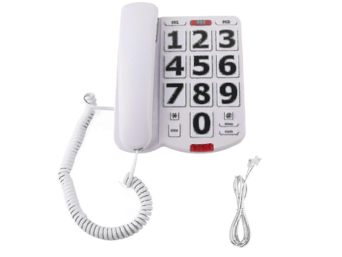 Telefone fixo com botões grandes para idosos Charm