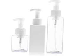 De 3 Frascos Transparentes Com Bomba Dosadora Para Líquidos, Fáceis De Usar E Recarregáveis.