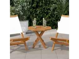 Vidaxl Tampo De Mesa Octogonal 50x50x2,5 Cm Madeira De Teca Maciça