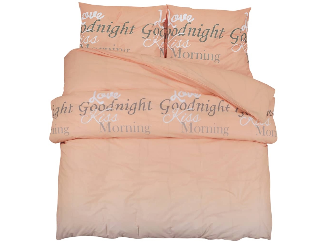 Duvet Cover Set, Duvet Cover Sets Vidaxl Cor-de-rosa Algodão (200 X 200 Cm + 60 X 70 Cm)