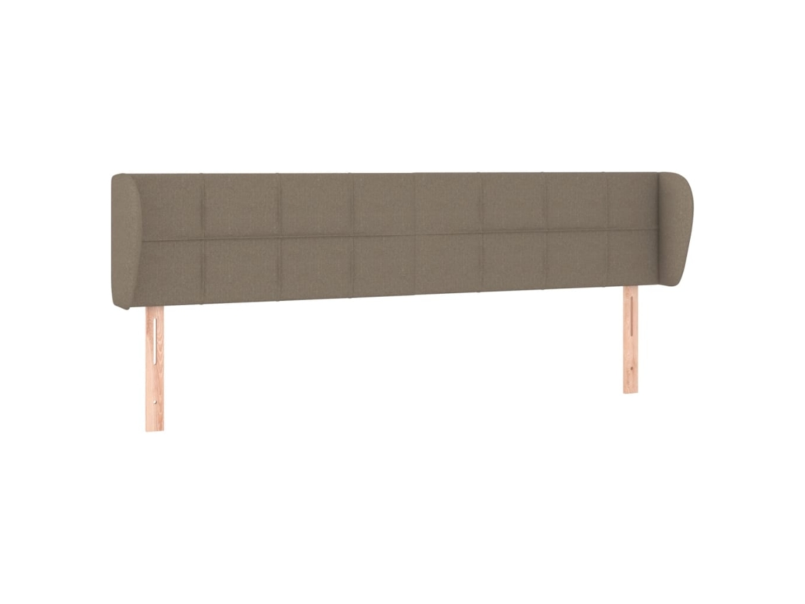 Cabeceira de Cama com Abas Tecido Cinzento Acastanhado MAISON EXCLUSIVE (163x23x78 cm)