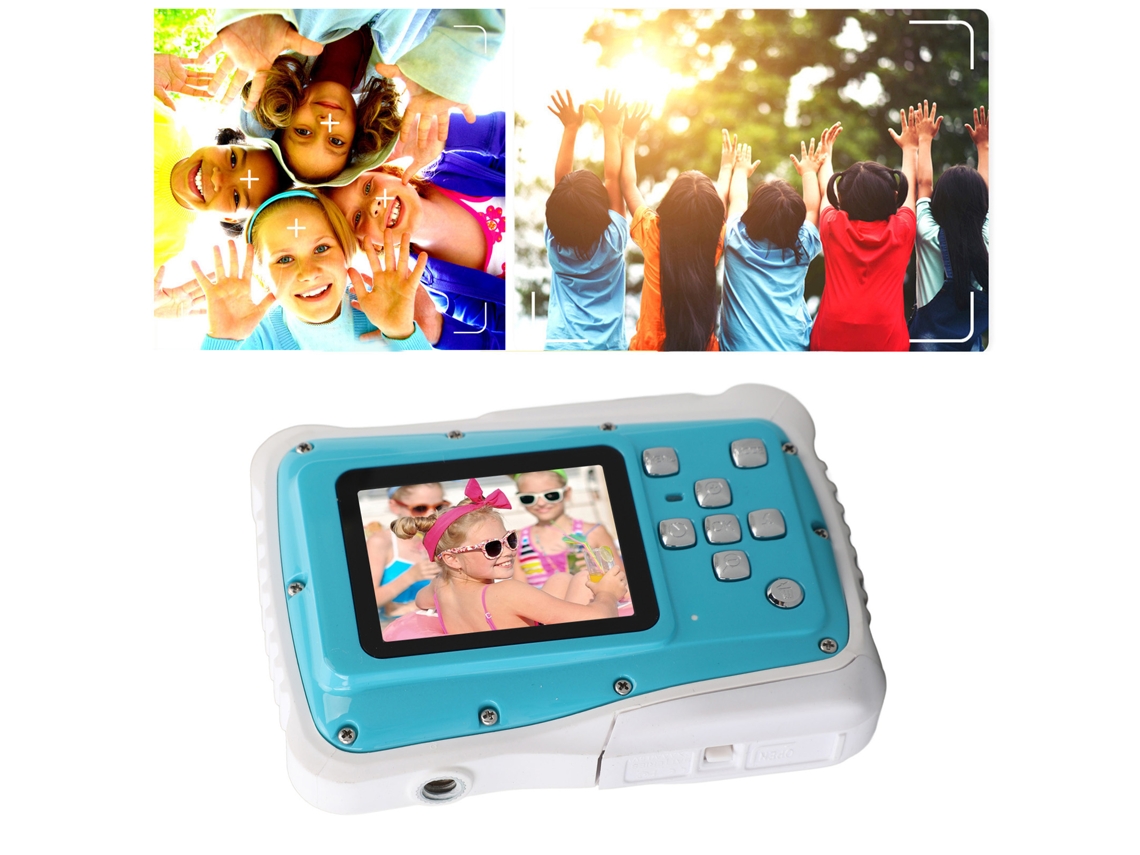 Câmera Digital Subaquática Para Crianças, Câmera À Prova Dágua Com Zoom Digital De 12 Mp E 8x Para Crianças Com Tela Hd De 2,0 Polegadas Brilvibera