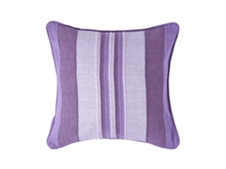 Homescapes Cotton Striped Mauve Cushion Cover Morocco 45x45 Cm