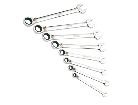 Conjunto de 8 Chaves Combinadas com Catraca de 12 Pontas de 8 a 19Mm SAM OUTILLAGE 50-C-J8