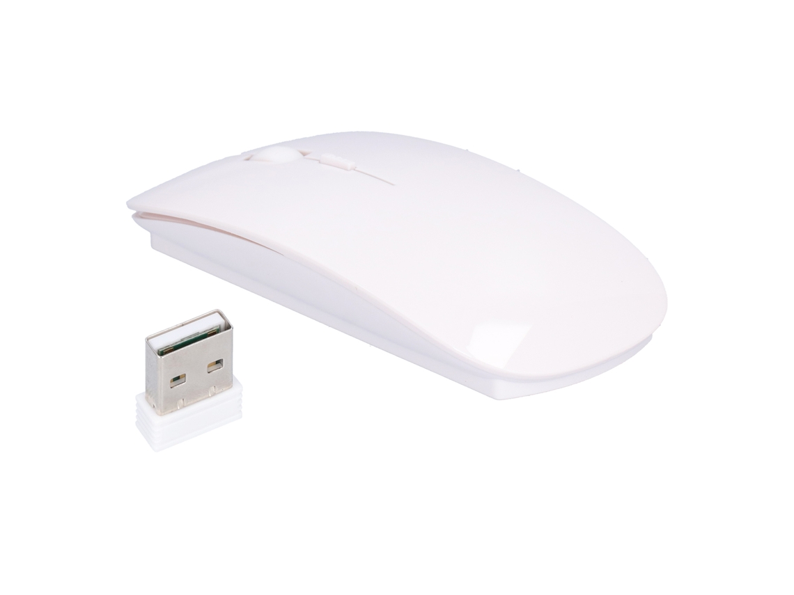Aetheria mouse Sem Fio Smart Slim Portátil 2.4g com Receptor Usb para Laptop Office Branco