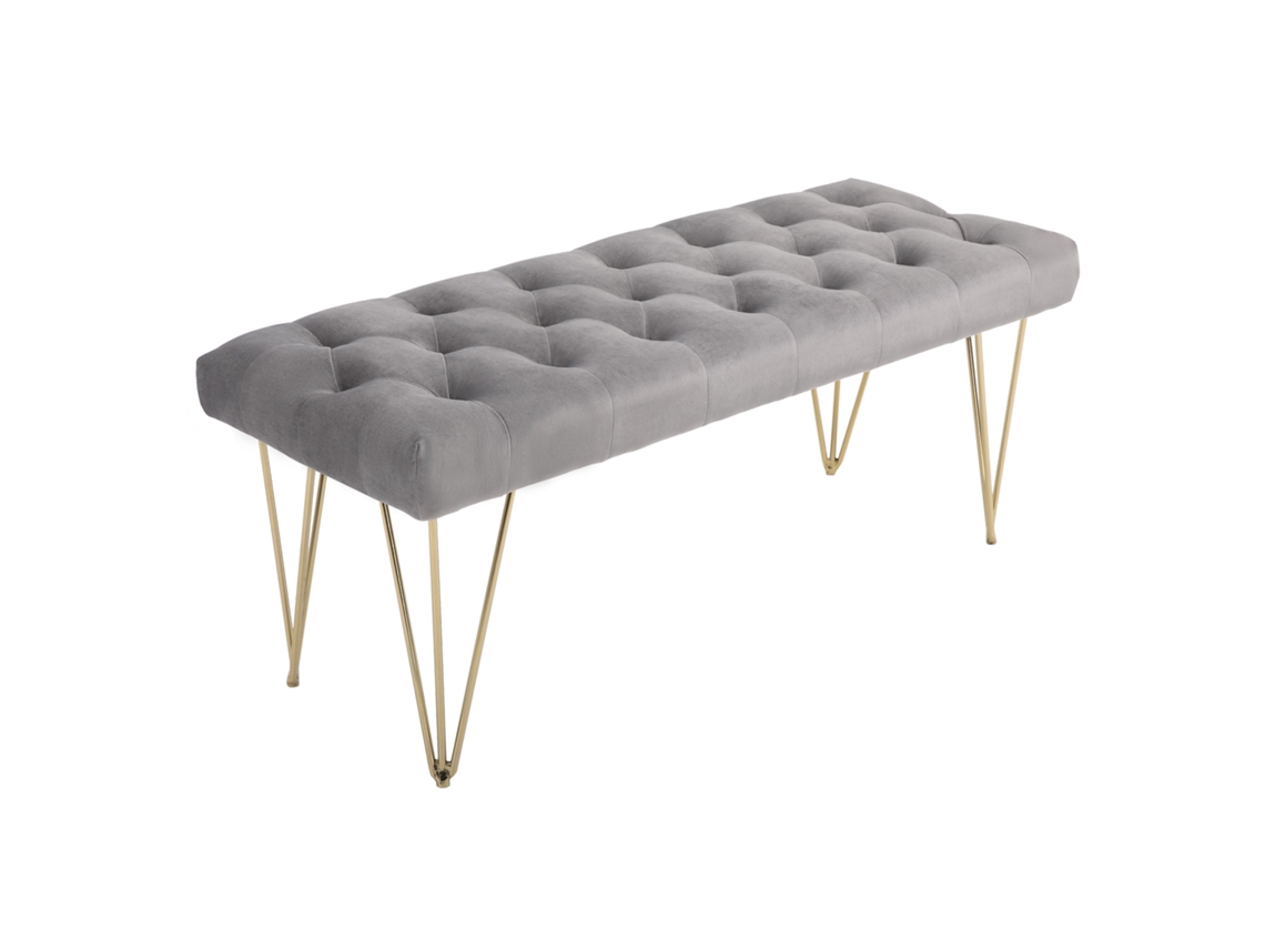 Otomano de Armazenamento,Estofado em Corda,Assento Acolchoado,105x51x49cm,Bege BTFORUS
