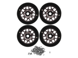 4pcs Jantes De Rc Crawler De Liga De Alumínio Universal 1.9in Rodas Beadlock Para Scx10 Scx10 Ii Titânio