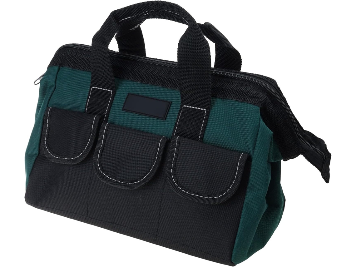 Bolsa para ferramentas em tecido Oxford, com 13, 17 e 19 dobras, ideal para armazenamento e transporte.