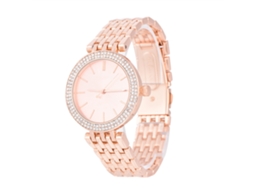 Relógio de Pulso Feminino Estilo Fashion Analógico de Quartzo com Pedras Acessório 2