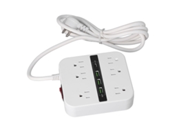 Laxiscreed Adaptador De Tomada Com Proteção Contra Sobrecarga E Caixa Em Pc Retardador De Fogo