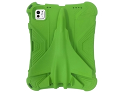 Capa Hengrongshen para iPad Pro 11 com suporte estilo avião, verde (2024)