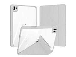 Capa Crystal Folio Origami para Ipad 10.2 2021 9º Ger Cinzento