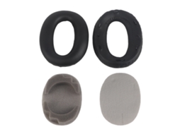Almofadas para fones de ouvido Lurelia MDR 1000X, com couro sintético e espuma viscoelástica, pretas.