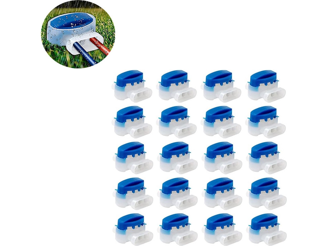 Conector Cabo 3 Vias Gel Impermeável 20un, Para Reparar E Prolongar Fios Cortador Robô E Instalações Elétricas.