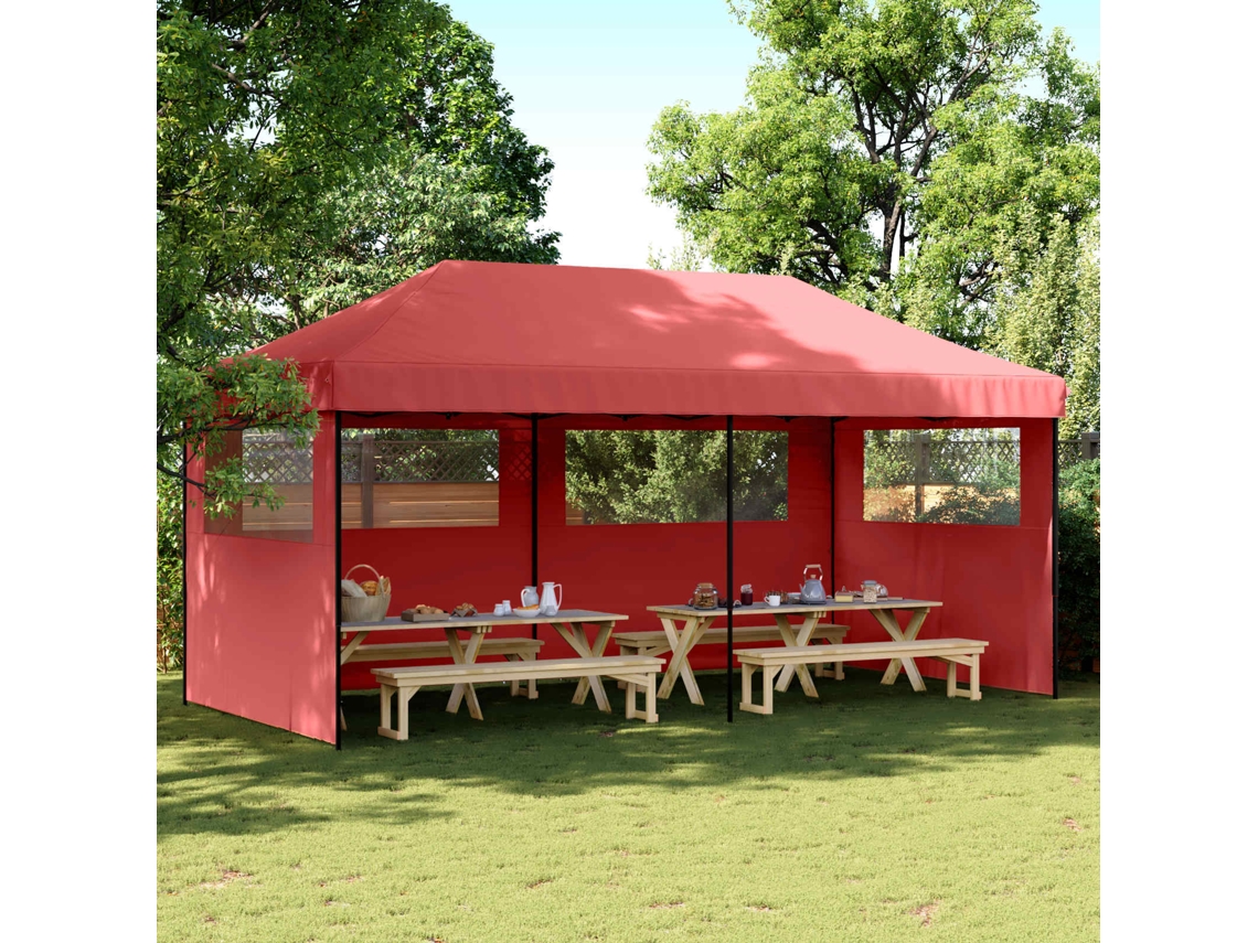 Vidaxl Tenda De Festa 292 X 580 X 315 Cm Borgonha Tecido Oxford