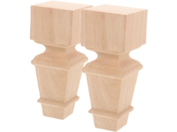 2 Peças De Pés Madeira Maciça Para Móveis, Pés De Reposição Para Mesa, Sofá, Armário, Cômoda, Escrivaninha