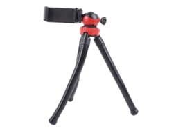 Aetheria tripé de Câmera Polvo Flexível com Rotação 360 Graus e Suporte para Celular