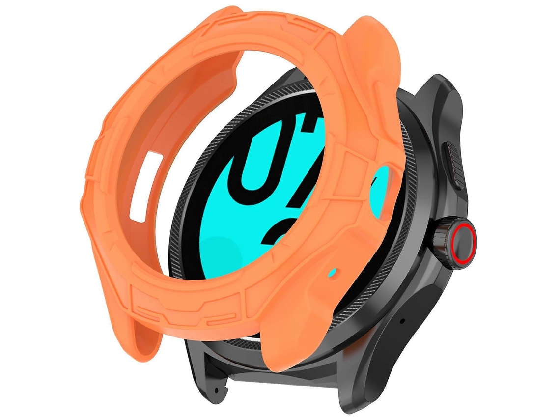 Capa Protetora Vazada Com Cobertura Parcial Em Tpu Blindado Para Ticwatch Pro 5 Enduro
