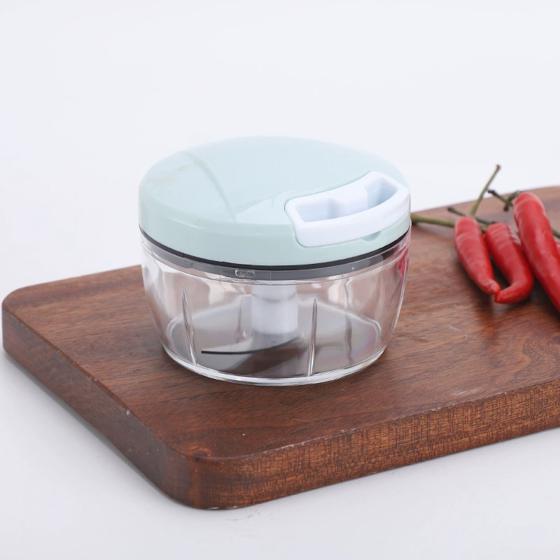 Processador De Alimentos Manual Picador De Legumes 0, 55 Litros Pequeno Mini Picador De Cebola E Alho Manual Com Cordão Verde