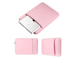 Capa Protetora Para Laptop De 15 Polegadas, Macia E Acolchoada, Com Zíper, Bolsa Para Computador Portátil, Rosa Slowmoose