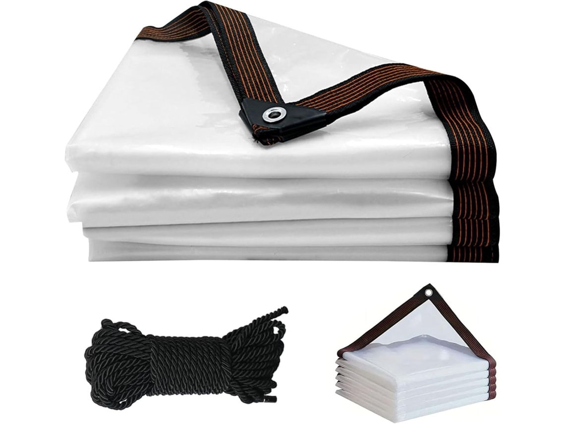 Heavy Duty Waterproof Plastic Tarps With Grommets Clear Vinyl For Outdoor Porches Transparent Tarpaulin Patio Enclosure