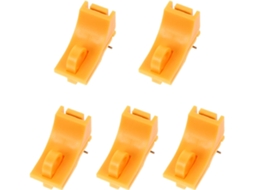 Conjunto De 5 Dispositivos De Travamento De Disjuntor De Pc Na Cor Laranja.