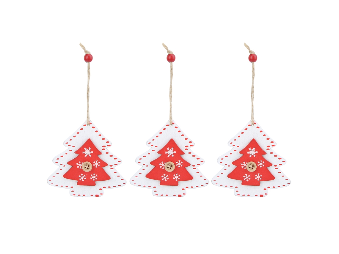 Laxiscreed Decorações De Natal Em Madeira Pintadas À Mão Para Ambiente Festivo Em Casa