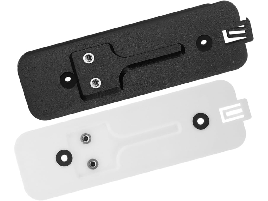Suporte Antifurto Campainha Com Base De Encaixe, Kit De Substituição Com 2 Placas Traseiras Preta E Branca