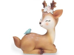 Figurinha De Veado Fofa Em Resina 3d Mini Ornamento Vaso 1 Peça
