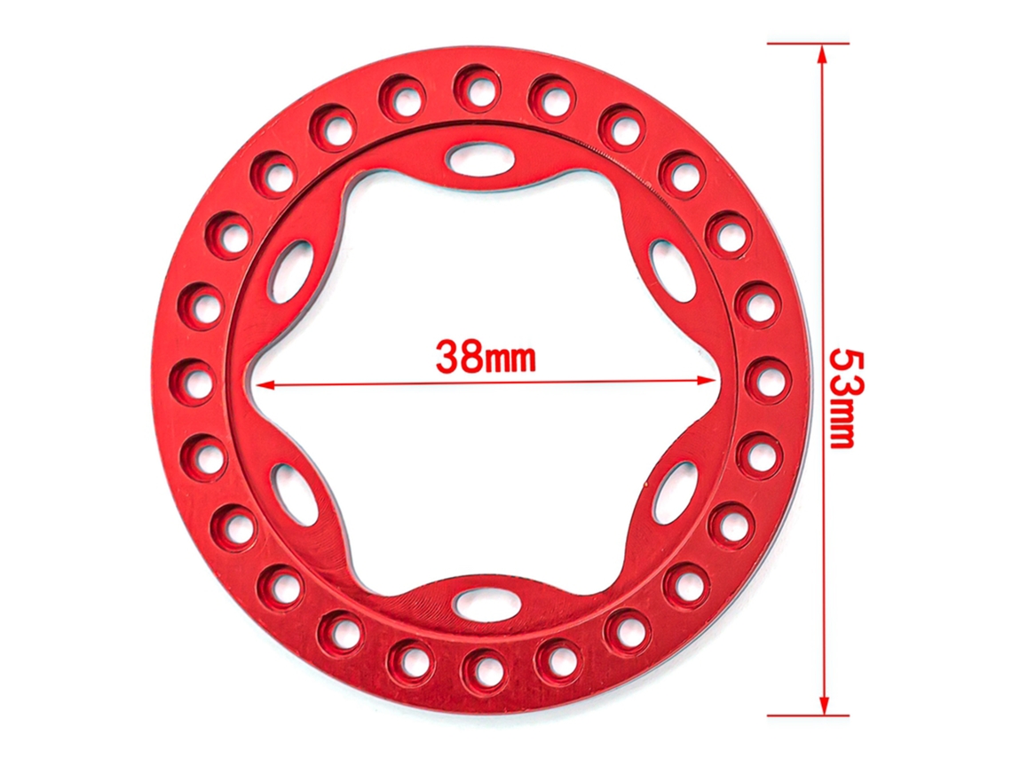 Anel De Substituição Para Aro De Roda Rc Beadlock 4pcs Compatível Com Carros Rc 1/10 Trx4 Scx10 90046 90047 Aros 1.9in
