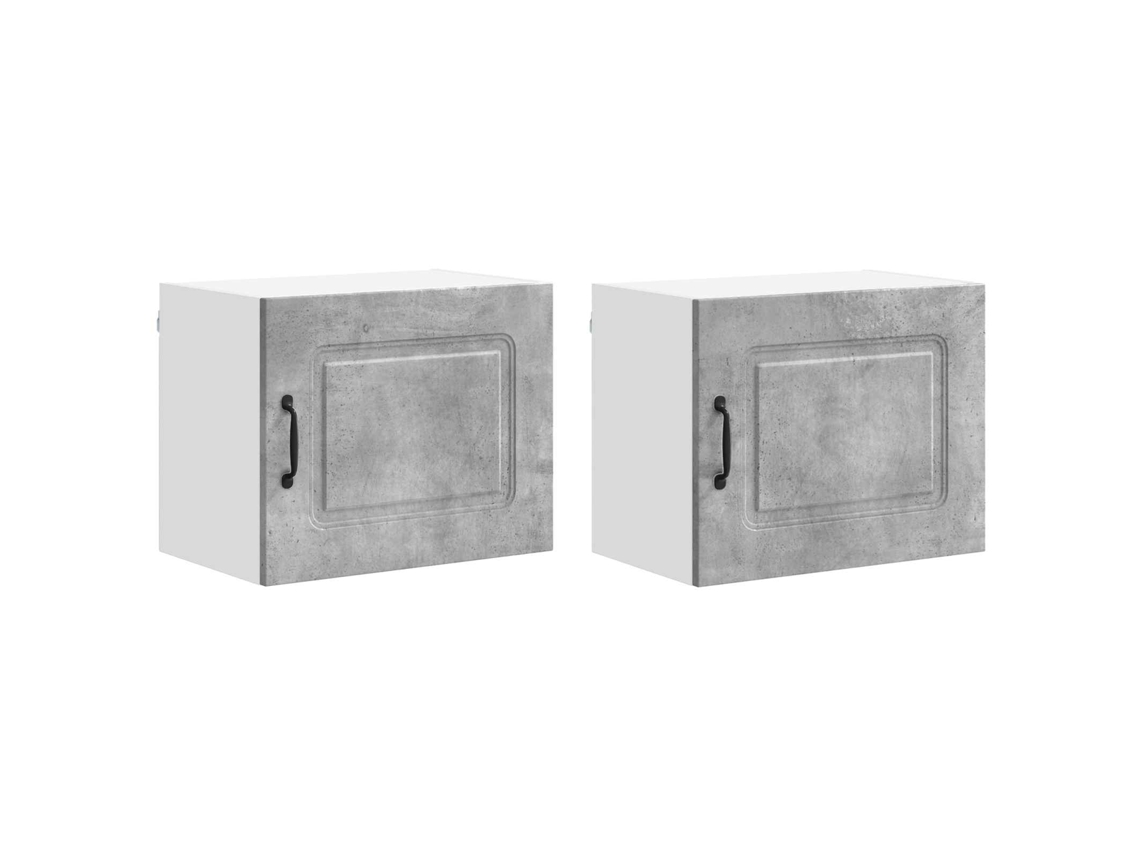 Conjunto de 2 armários de cozinha MAISON EXCLUSIVE em Cinzento 50x31x40 cm