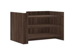 Mesa de centro MAISON EXCLUSIVE Derivados Madeira Carvalho Castanho (80x50x50 cm)