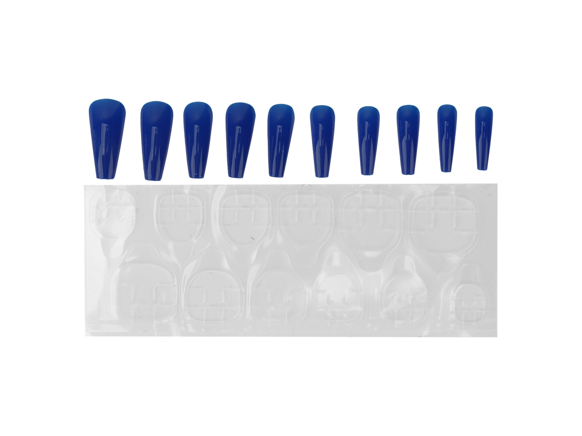 10pcs Unhas Falsas De Cor Solida Com Cobertura Completa Para Mulheres E Meninas Elegantes E Modernas Ferramenta De Manicure N5354‑05