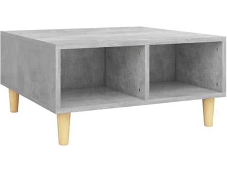 Mesa de Centro  (Cinzento - Madeira Aglomerada - 60 x 60 x 30 cm)