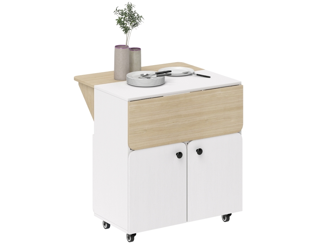 Mesa Extensível 110 140cm com Adega e Gavetas VOLTEDGE