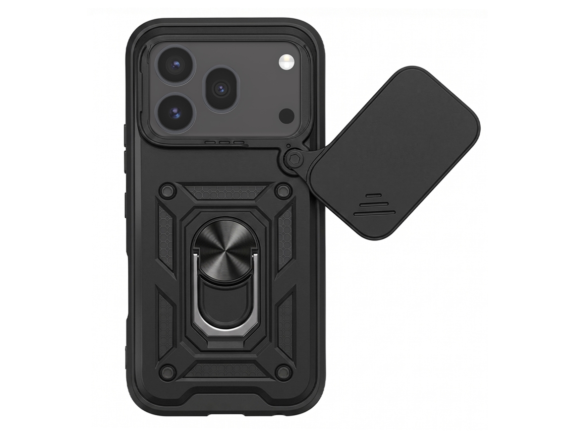 Capa Para Honor 600 Pro Com Protetor De Câmara E Anel Magnético