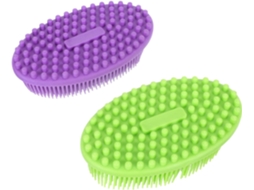 Conjunto Wooneky Com 2 Escovas De Silicone Para Banho Bebês, Escovas De Massagem Macias Para Meninos E Meninas